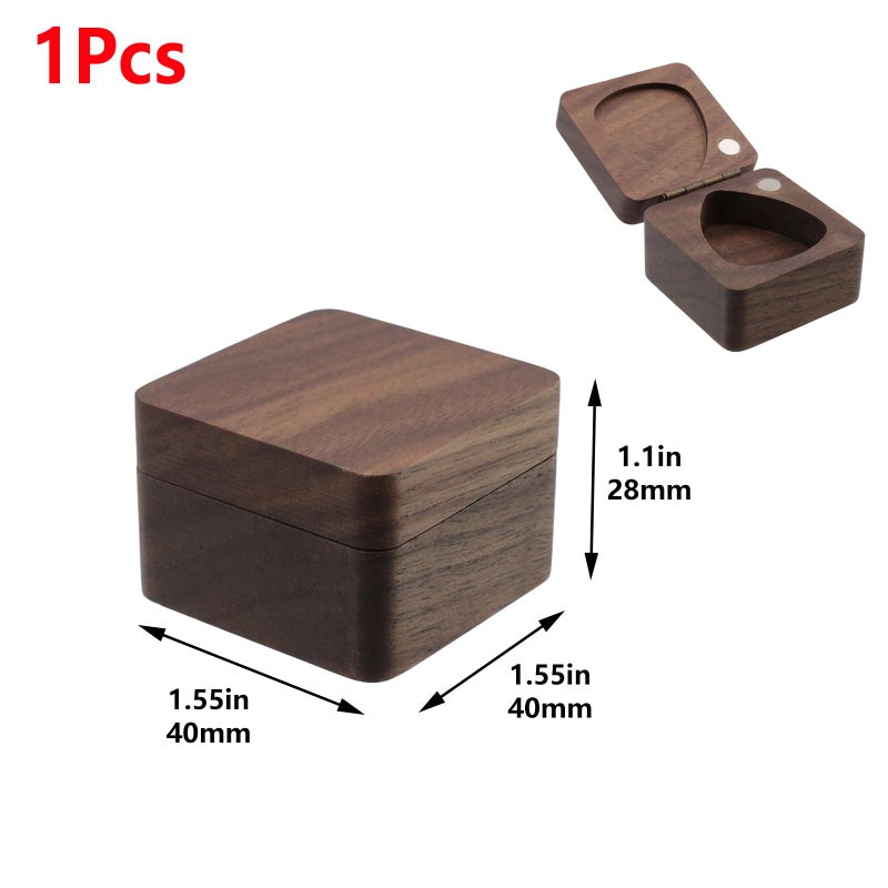 Geesatis Guitar Pick Box Storage Wooden Guitar Picks Case Holder Organizer for Guitarist Musician Gift, 1 Pcs - Image 2